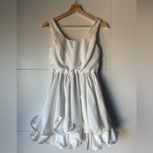 Xenia boutique white ruffle dress